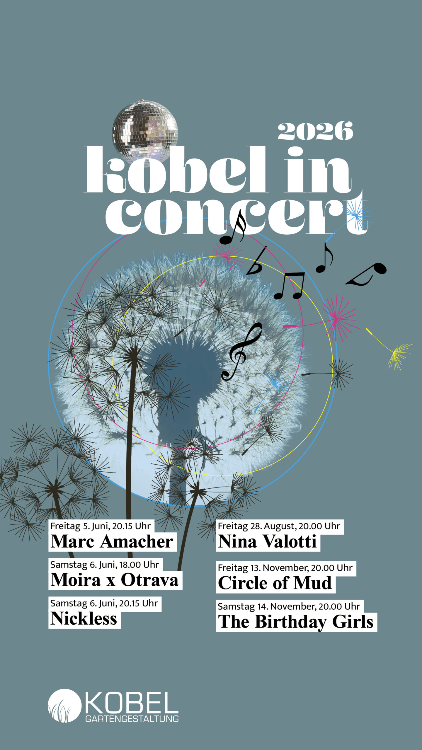 Kobel in Concert 2026 Kobel Gartengestaltung Bubikon